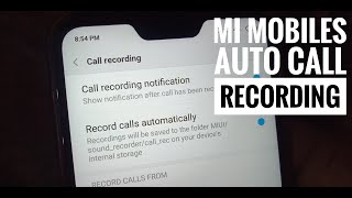 MI Mobiles Auto Call Recording setting  How To Enable Auto Call Recording Service In MI Mobiles [upl. by Euqinom22]