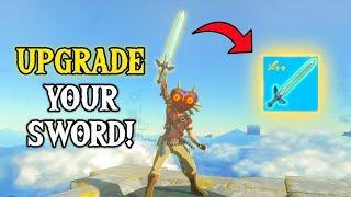 NEW GLITCH EASILY Upgrade the Master Sword  Zelda Tears of the Kingdom [upl. by Nnayrb506]