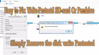 How to remove write protection from sd card [upl. by Nesline119]