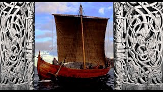 🔴Viking ship building in Norway  Part part 10 weaving sails and other details [upl. by Arimak]