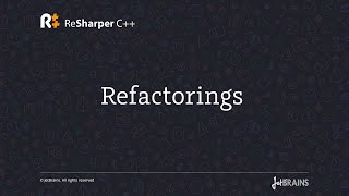 Refactorings in ReSharper C [upl. by Eislek904]