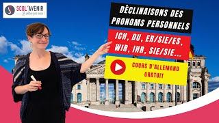 Apprenez les déclinaisons des pronoms personnels en Allemand [upl. by Antoni]