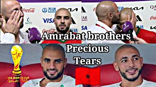 Sofyan amp Noureddine Amrabat Interview in Tears in Qatar world cup [upl. by Enenstein]