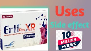 Erli plus XR Tablet Use in Urdu Hindi  Erli plus Tablet side effect [upl. by Adnorrahs]