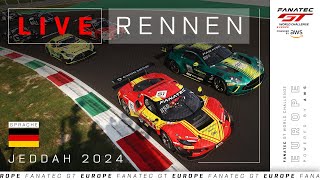 LIVE  Rennen  6 Hours of Jeddah  Fanatec GT Europe 2024 Deutsche [upl. by Sharity]