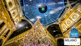 Diretta accensione dell’albero Swarovski in Galleria a Milano ospite Malika Ayane [upl. by Aerdnaid484]