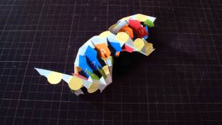 切って折るだけで作れるＤＮＡのペーパークラフト（Paper model of DNA） [upl. by Fulvia624]