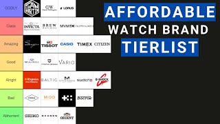 Affordable Watch Brand Tier List [upl. by Aix]