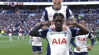 Yves Bissouma Goal Tottenham Hotspur vs West Ham 31 All Goals and Extended Highlights [upl. by Aerdnahs69]