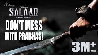 DONT MESS WITH PRABHAS 😡👊  Salaar Movie Scene  Hombale Films [upl. by Naaman]