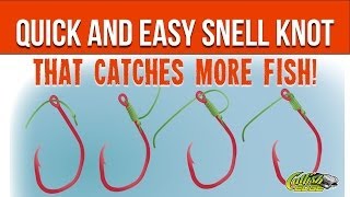 Snell Knot Quick and Easy Way Of Snelling A Hook [upl. by Iarised]