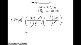 100 kilogram kg Unit Conversion to Ounces oz [upl. by Ahsiekahs]