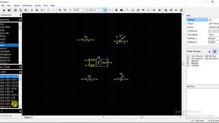 01 Basic schematic in Diptrace  Finding a component from libraries [upl. by Larianna]