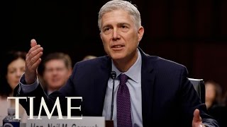 Neil Gorsuch Discusses Roe v Wade During Confirmation Hearing  TIME [upl. by Ettezel]