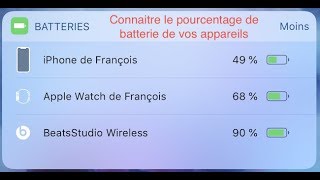 Connaitre le pourcentage de batterie de vos appareils Bluetooth [upl. by Addiego]