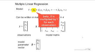 Matrix Approach to Multiple Linear Regression [upl. by Attemaj]