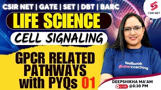 CSIR NET GATE SET Life Science  Cell Signaling GPCR Related Pathways PYQs 01 Deepshikha Maam [upl. by Nabroc]