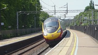 Virgin Trains Pendolino tilts through Berkhamsted 6616 [upl. by Pederson251]