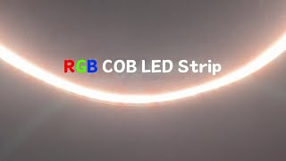 RGB COB LED Strip Light Color Changing Dimmable Strip Light DC24V for TV Bedroom Party Decoration [upl. by Andel]