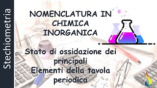 🧪NOMENCLATURA  Stati di ossidazione dei principali elementi della tavola periodica  Videolezione 1 [upl. by Annatsirhc]