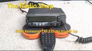 204 Kenwood TM 733 No Power Up [upl. by Lennad]