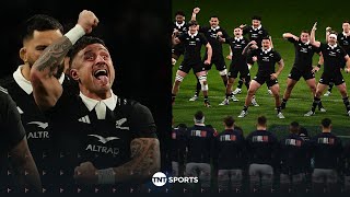 EPIC SCENES 🤩 The All Blacks perform the Haka in front of Italy 😮‍💨 [upl. by Searby]