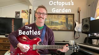 The Beatles  Octopuss Garden Guitar Lesson  Rhythm  Solo [upl. by Dnomse]