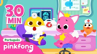 Brincando no Hospital com Família Tubarão🏥 Completo Pinkfong Bebê Tubarão Canções para Crianças [upl. by Aihpledalihp123]