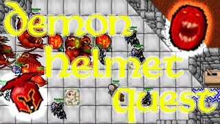 QUEST Demon Helmet Quest 161 Royal Paladin Trying Solo Calmera 2006  RL Tibia 76 Fandr [upl. by Bohrer]