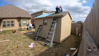 building a shed 10x12 timelapse [upl. by Aneelas]