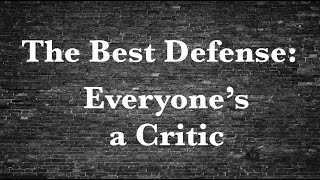 The Best Defense Everyones a Critic 102724 [upl. by Isabeau]