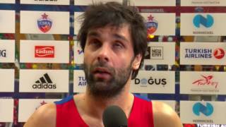 Postgame interview Milos Teodosic CSKA Moscow [upl. by Veta]