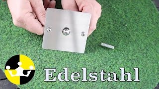 🔴 Edelstahl Klingelknopf quot Türklingel anschließen quot [upl. by Wanids]