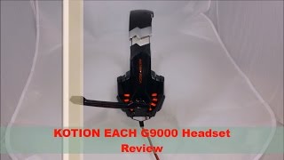 EACH G9000 KOTION Headset ReviewPerfect For Gaming [upl. by Litha]