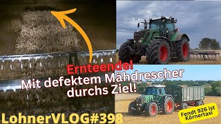 LohnerVLOG398 Ernteende mit defektem Mähdrescher I Saphir Schwerstriegel Fendt 926 TMS I FJDynamics [upl. by Amato197]