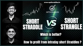 Best Intraday Option Trading Strategy  Short Straddle  In Depth Explanation  Optionables  Live [upl. by Razal905]