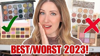 The BEST AND WORST MAKEUP of 2023EYESHADOW PALETTES [upl. by Annek]