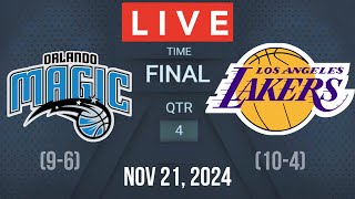 NBA LIVE ORLANDO MAGIC vs LOS ANGELES LAKERS I 2K25 November 21 2024 LAL VS MAGIC 2K25 [upl. by Tawney]