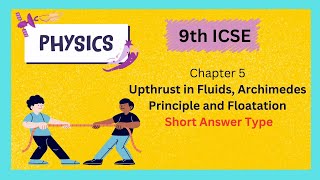 9th ICSE physics solution 9th ICSE physics chapter 5 solution [upl. by Vernon594]