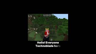 Technoblade last messageminecraft viral games shorts [upl. by Ordnajela]