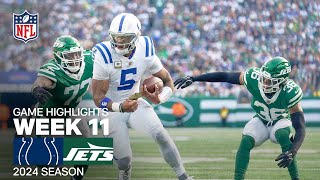 Indianapolis Colts vs New York Jets  2024 Week 11 Game Highlights [upl. by Macintosh]