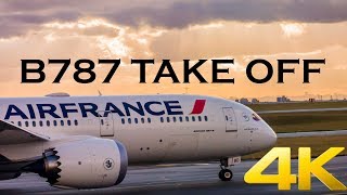 AIR FRANCE B787 PARIS TAKE OFF WITH ATC [upl. by Rellia]