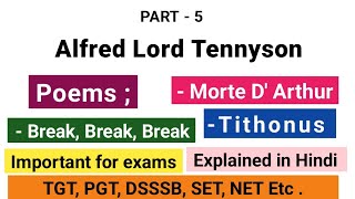 Tithonus summary in Hindi by Tennyson englishliterature uppgt pgt net [upl. by Ellord]