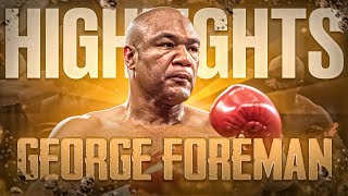 BEST PUNCHER OF ALL TIME George Foreman HIGHLIGHTS amp KNOCKOUTS  BOXING KO FIGHT HD [upl. by Amada]