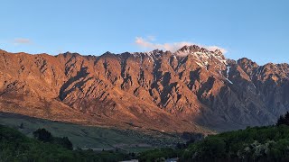 The Remarkables Warakau sunset view from Historic Dam in Spring 2024 November [upl. by Aedni917]