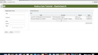 Java Web ApplicationsJSF 22 and ElasticSearch [upl. by Standush894]