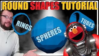 SPACE ENGINEERS Spheres Rings Cylinders Tubes Round Shapes TUTORIAL [upl. by Rafferty916]