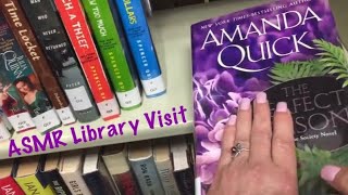 ASMR Library visitHardcover book page turning amp dust jacket crinkles No talking [upl. by Nnylaj455]