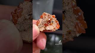 Red wulfenite from Xinjiang China mineral crystals minerals gemstone [upl. by Lian374]