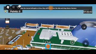 Survive a Sinking Cruise Ship Roblox Game With Music By Captain Johnny [upl. by Nimoynib]